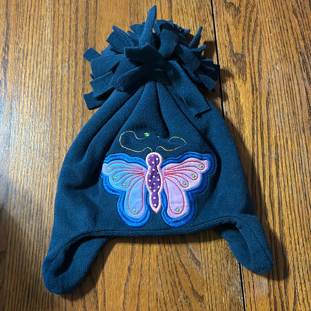 Fleece Butterfly Beanie